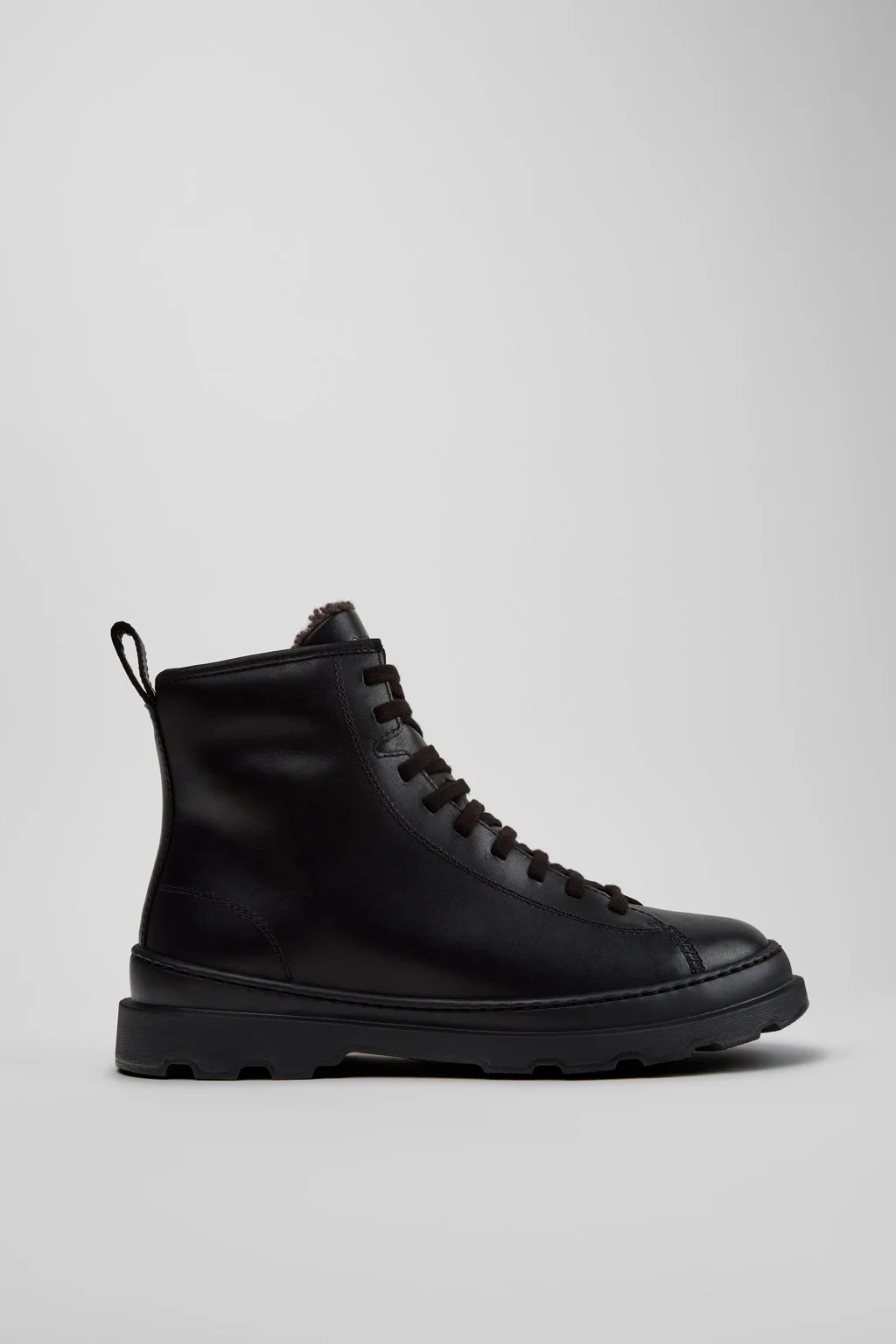 Brutus+ Black Leather Ankle Boots for Men. - 1