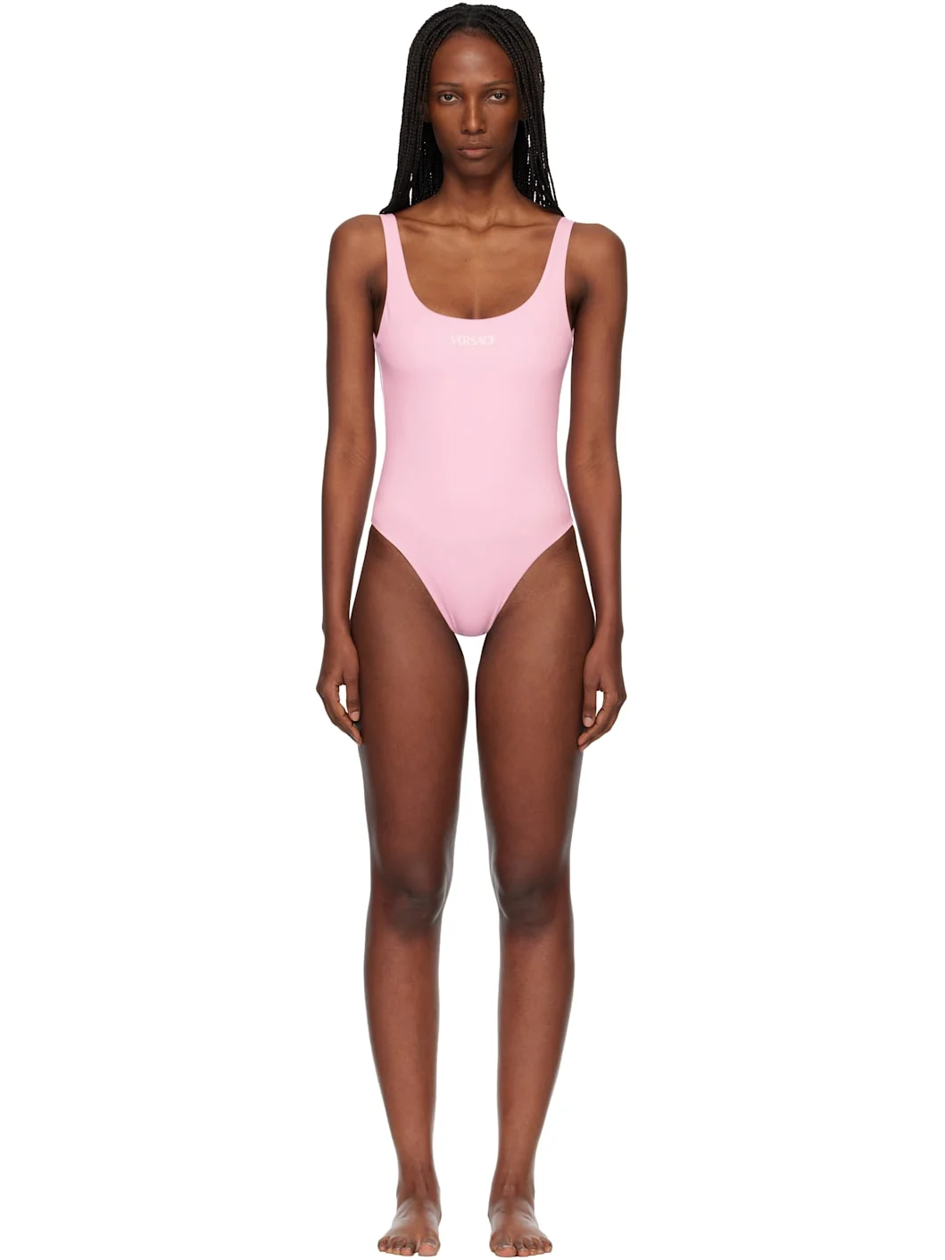 Pink One-Piece Swimsuit - 1