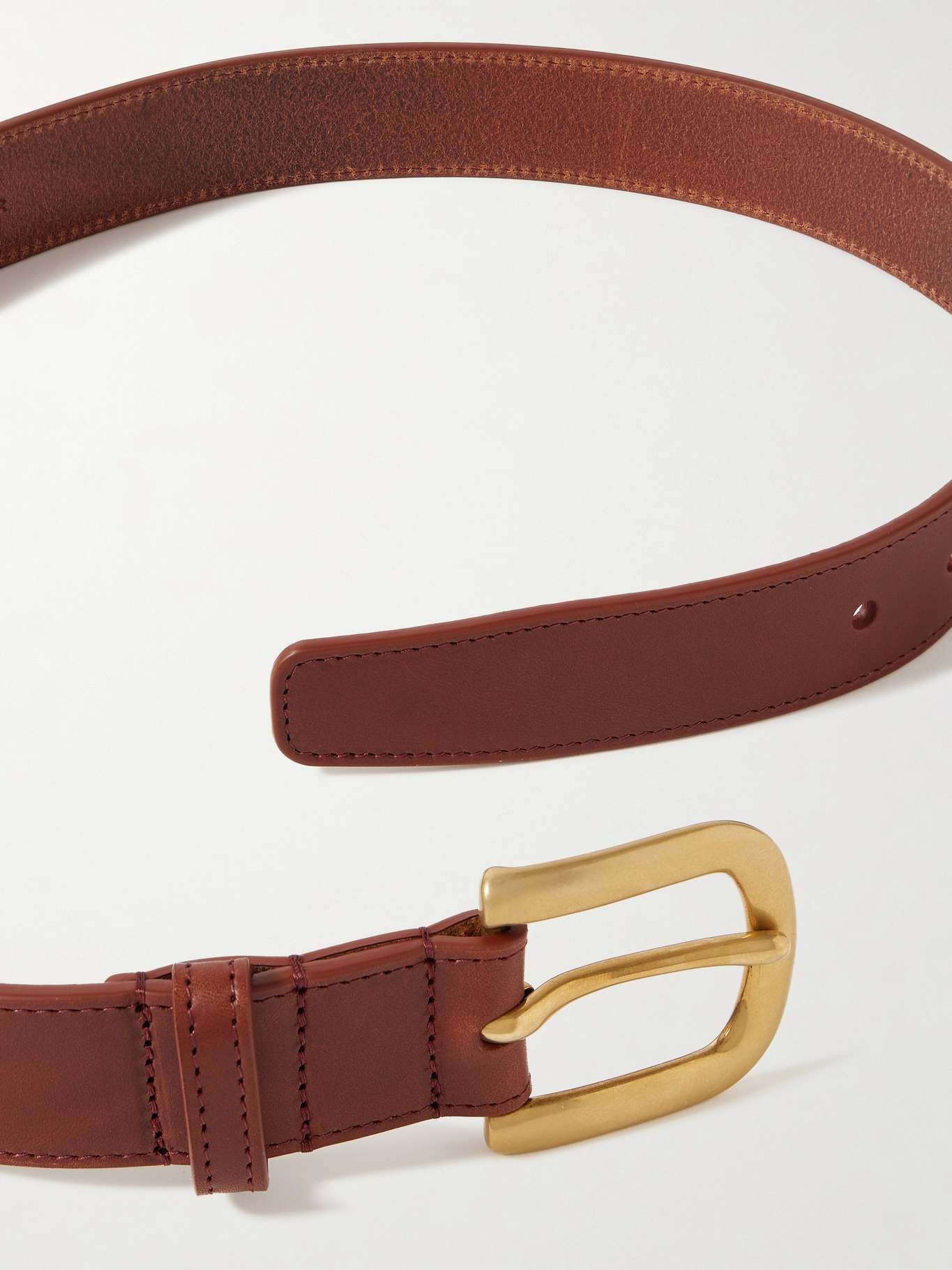 Leather belt Brown - 3
