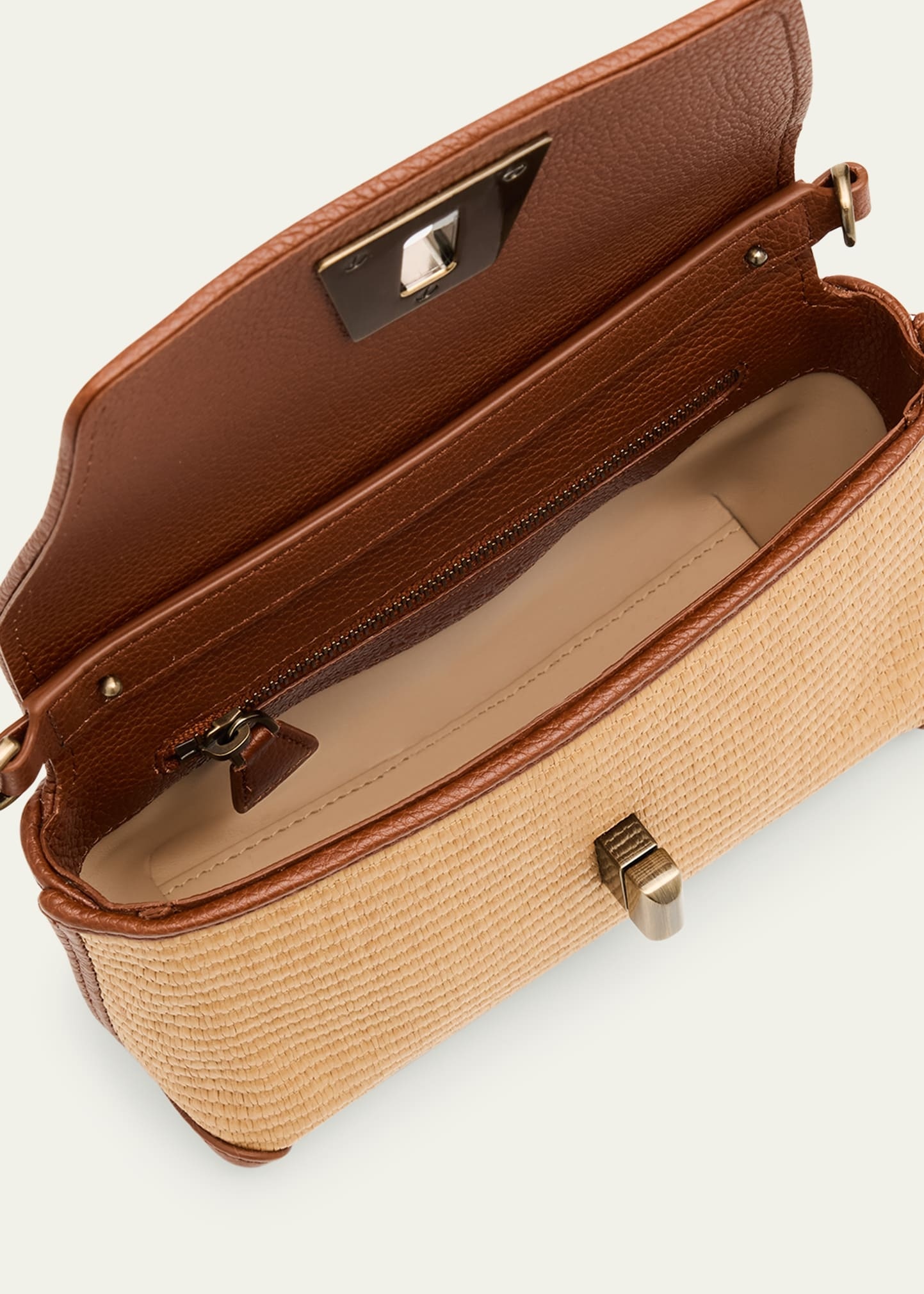 Anouk Little Day Bicolor Raffia Crossbody Bag - 4