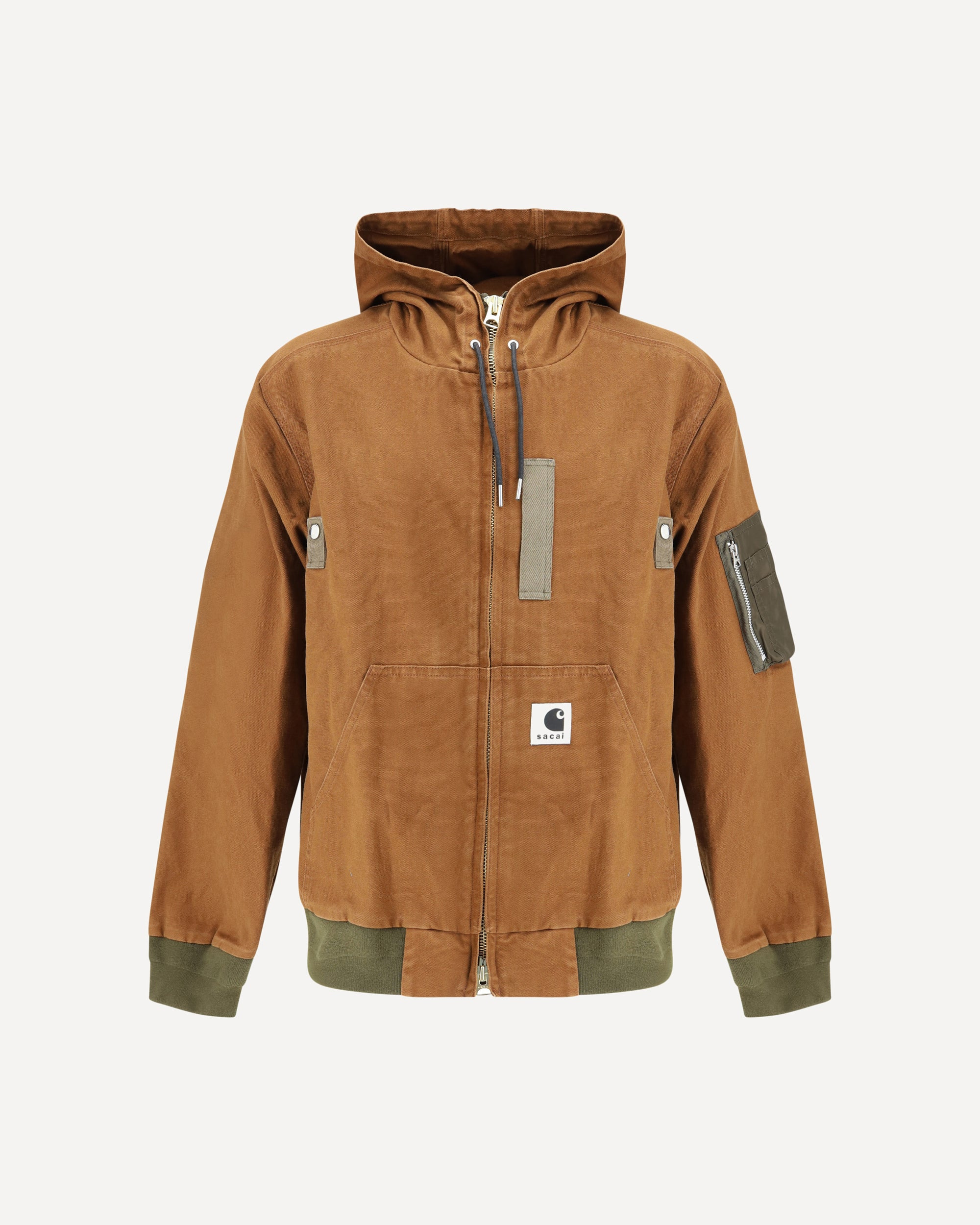 Washed Duck Hooded Blouson by Sacai x Carhartt WIP - 1