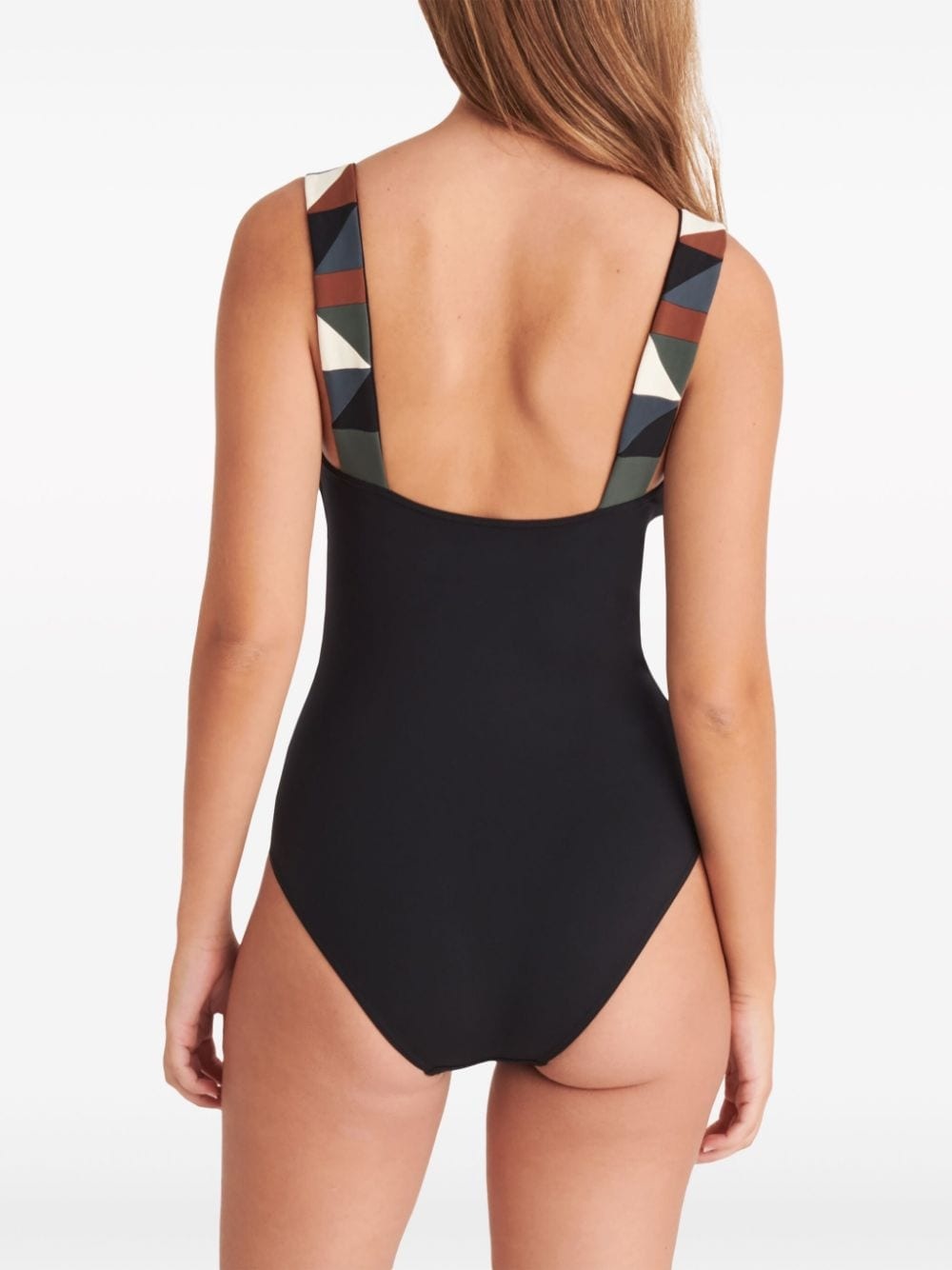 Tempo graphic-strap swimsuit - 4