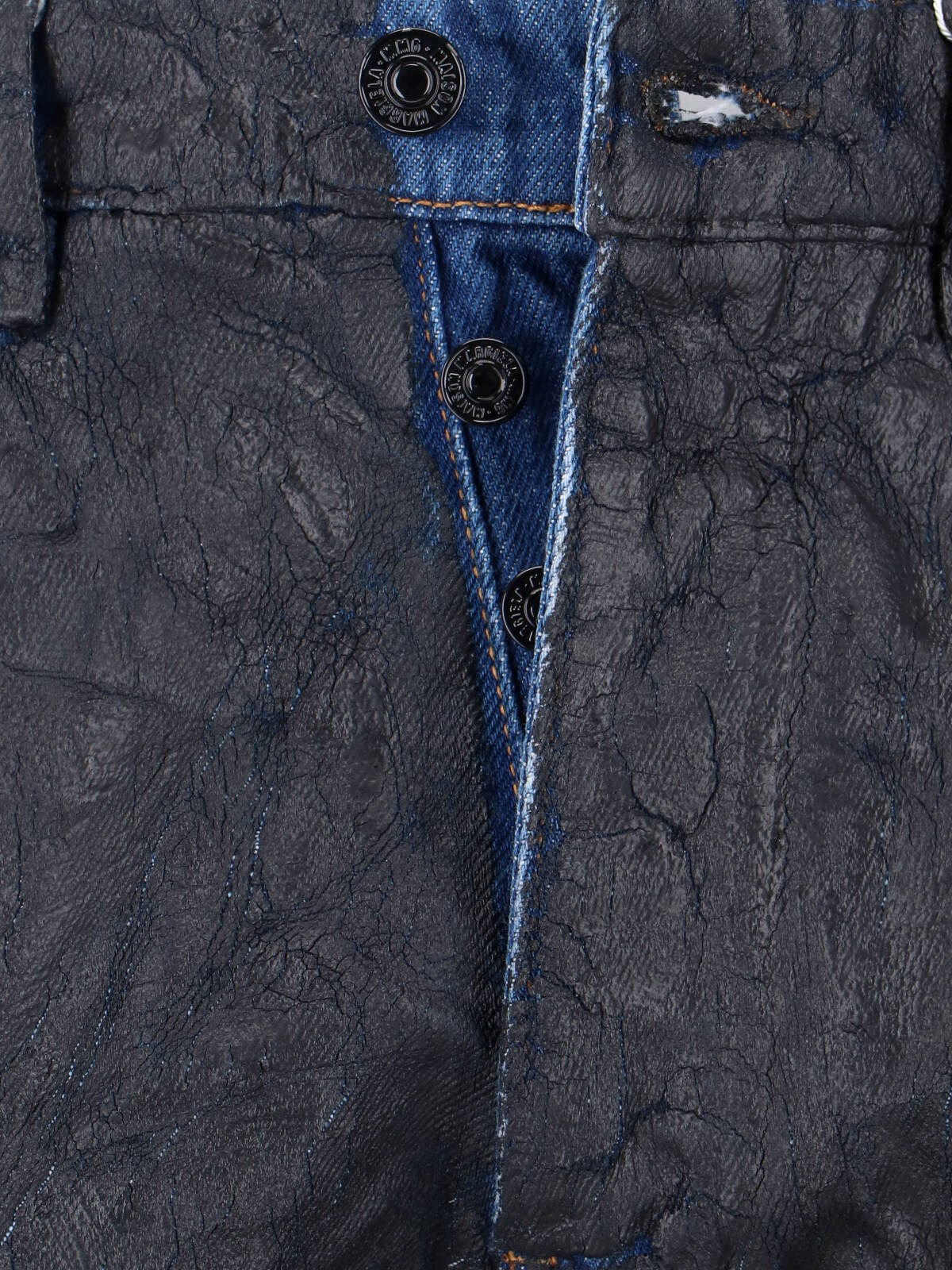 STRAIGHT WAXED JEANS - 5
