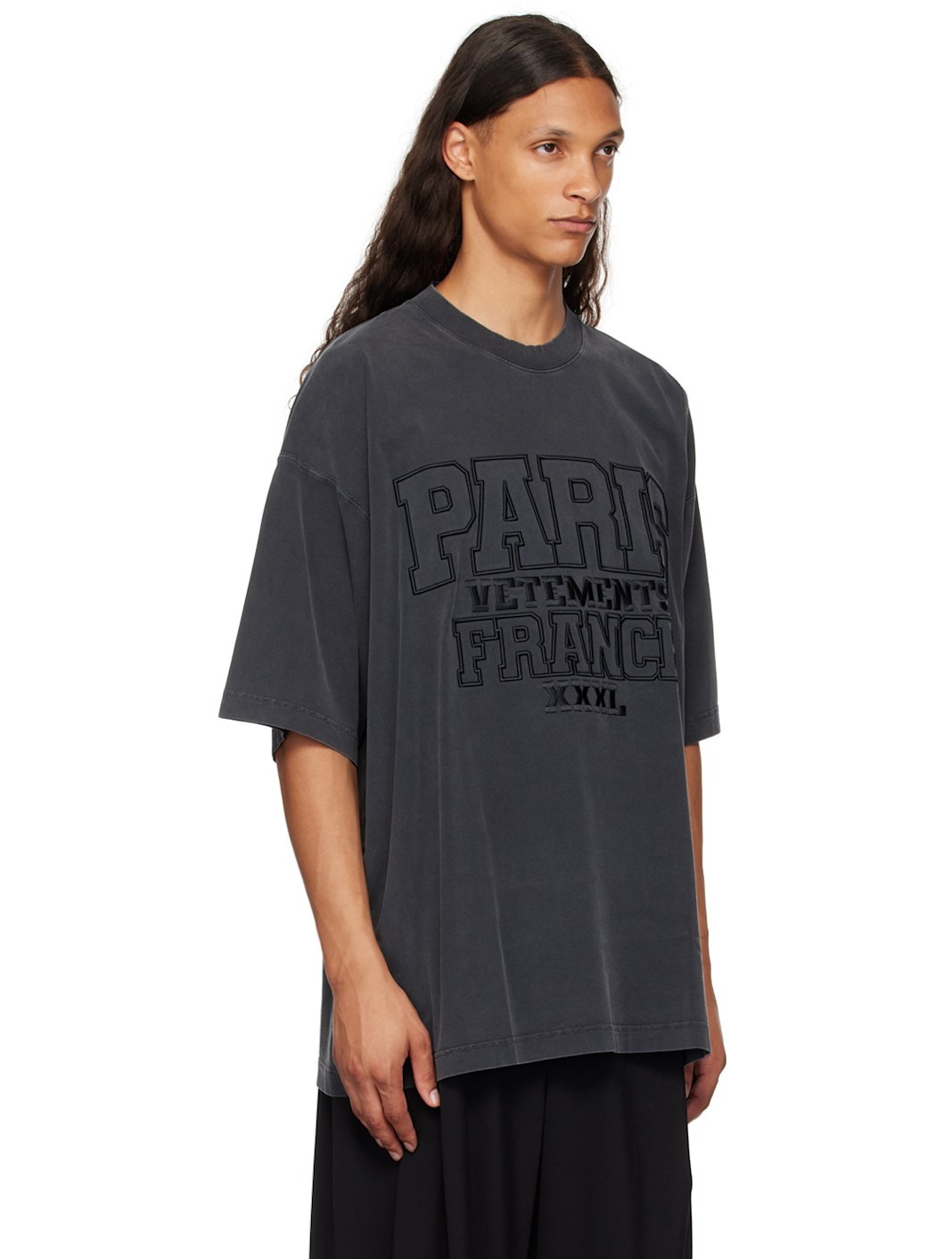 Black 'Paris XXXL' T-Shirt - 2