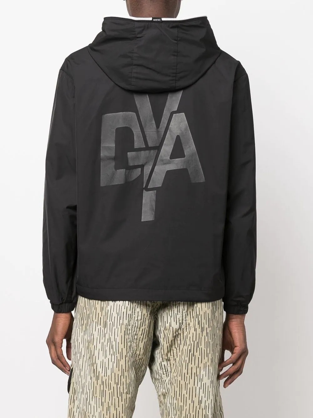 logo-print hooded windbreaker - 4