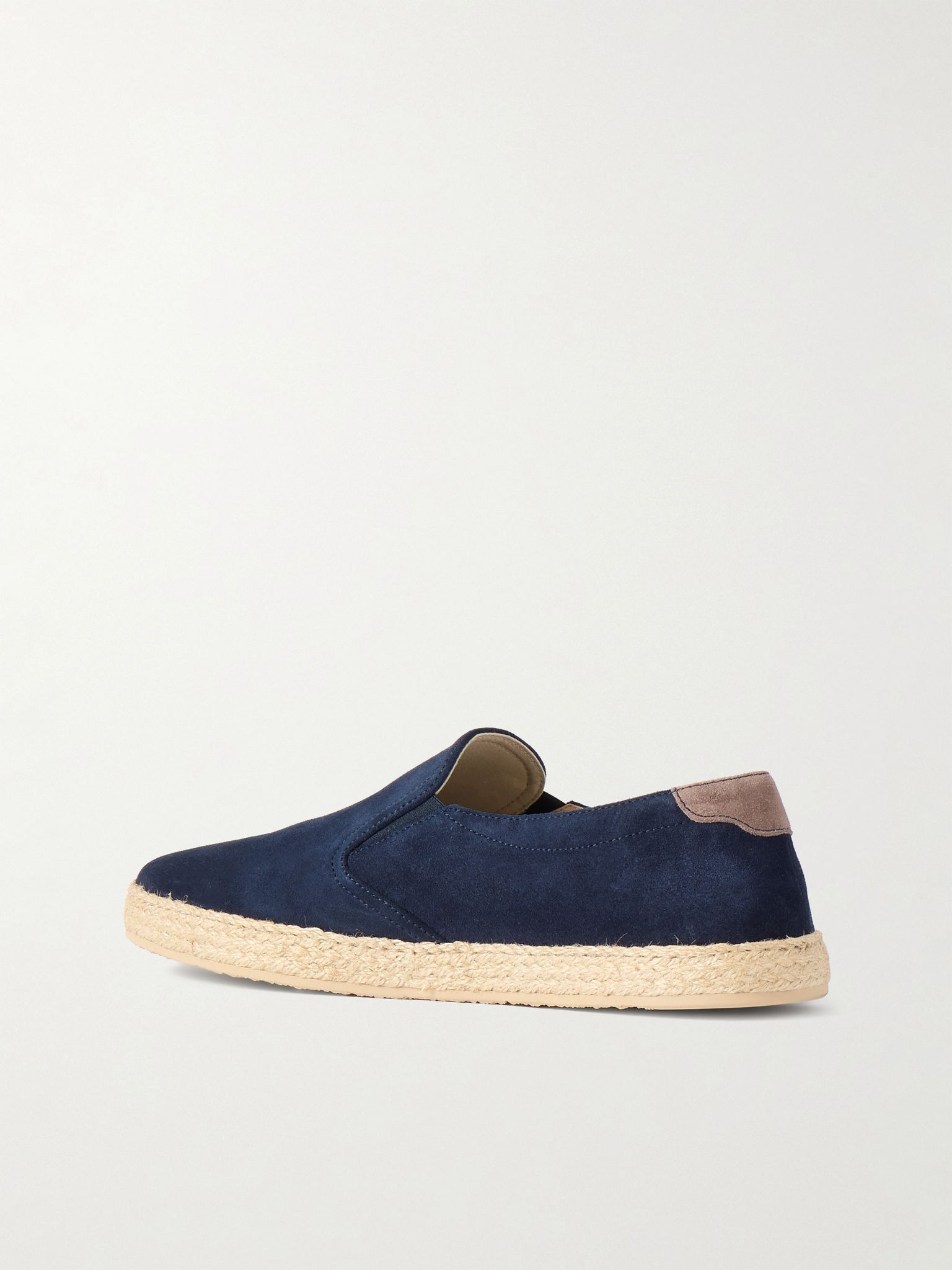 Suede Espadrilles Navy - 3