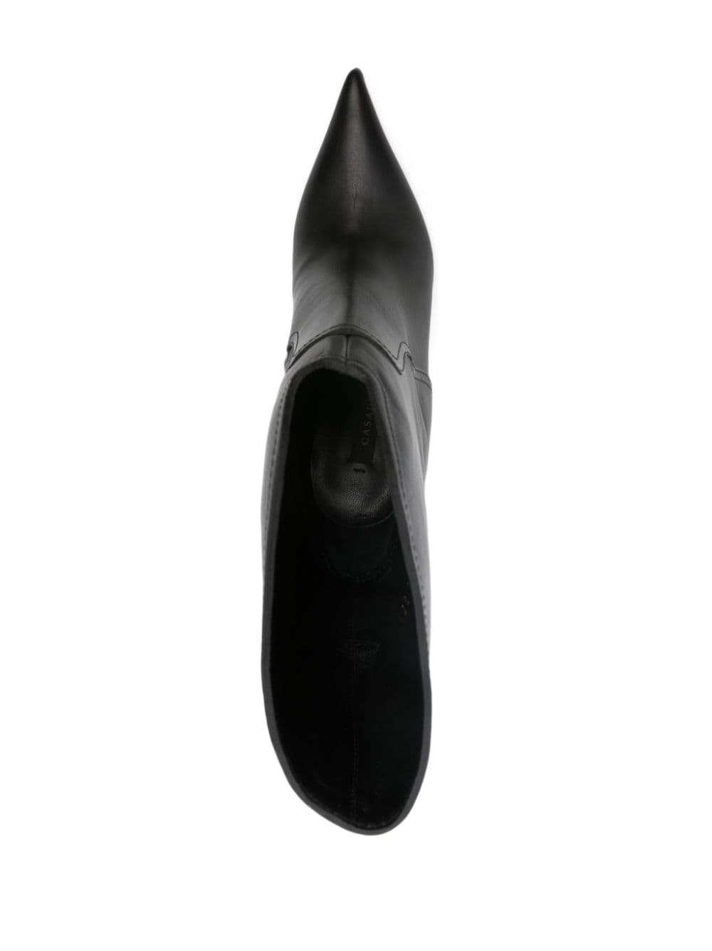 100mm leather boots - 4
