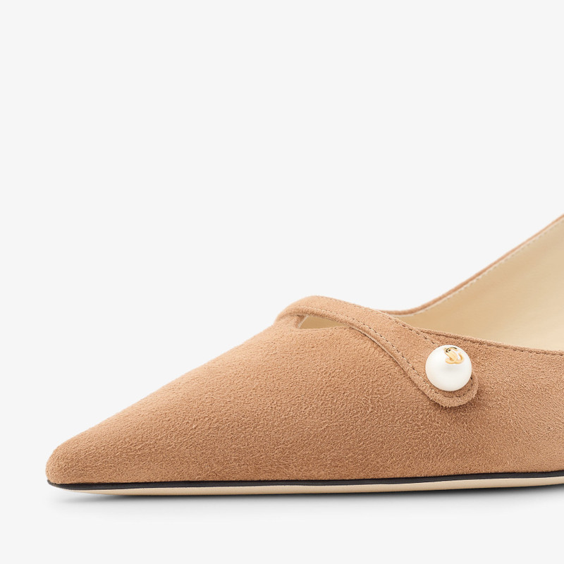 Amita 45 Toffee Suede Slingbacks 3