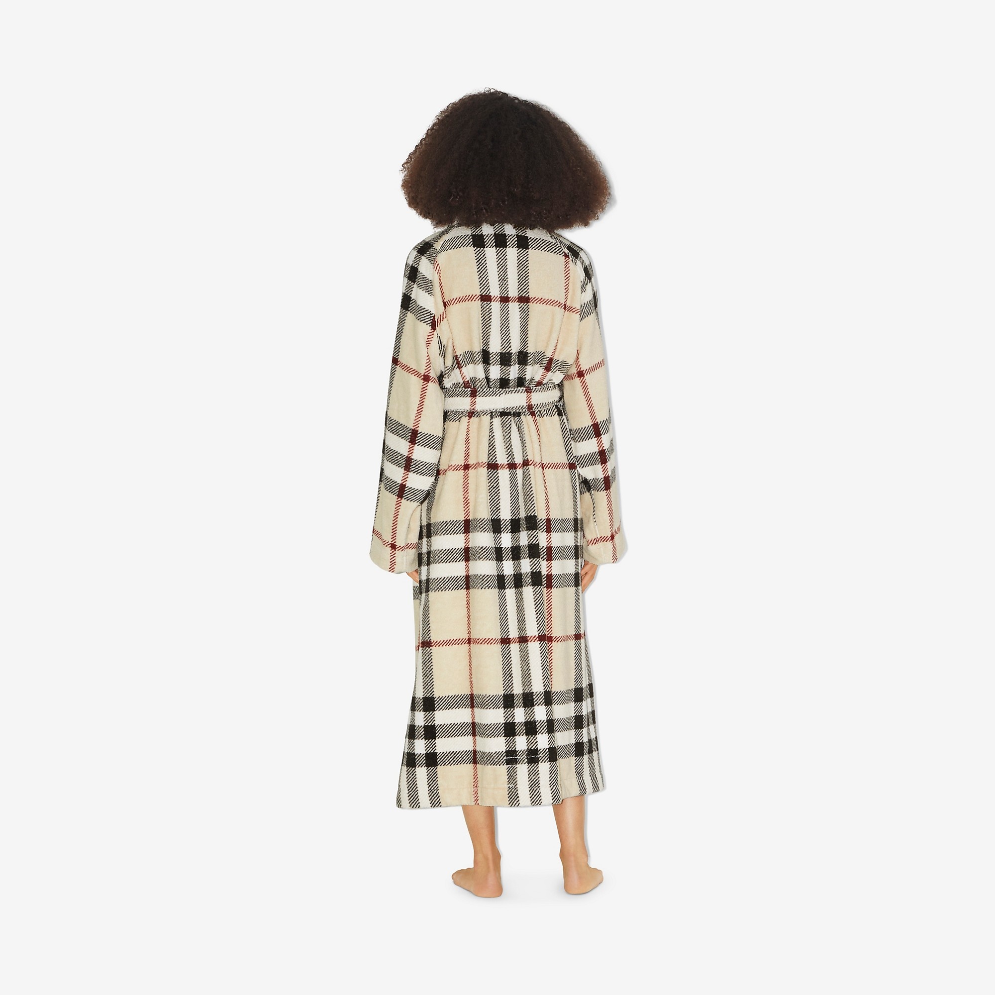 Check Cotton Robe - 4