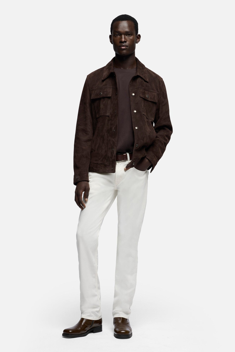 7 For All Mankind THE STRAIGHT in Luxe Performance Sateen Chalk outlook