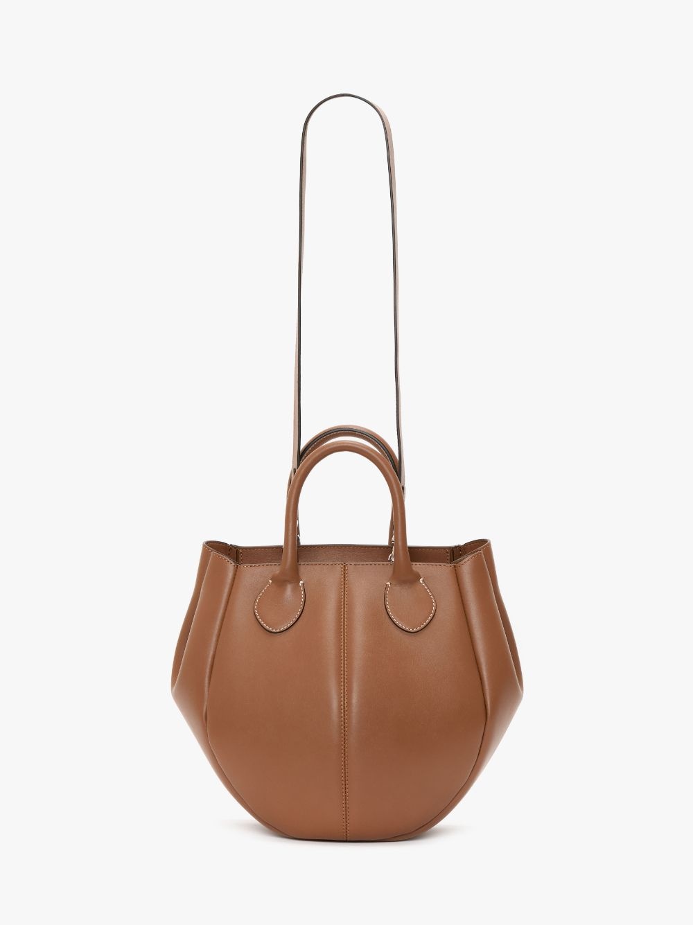 SMALL PUNCH TOTE - LEATHER SHOULDER BAG - 5