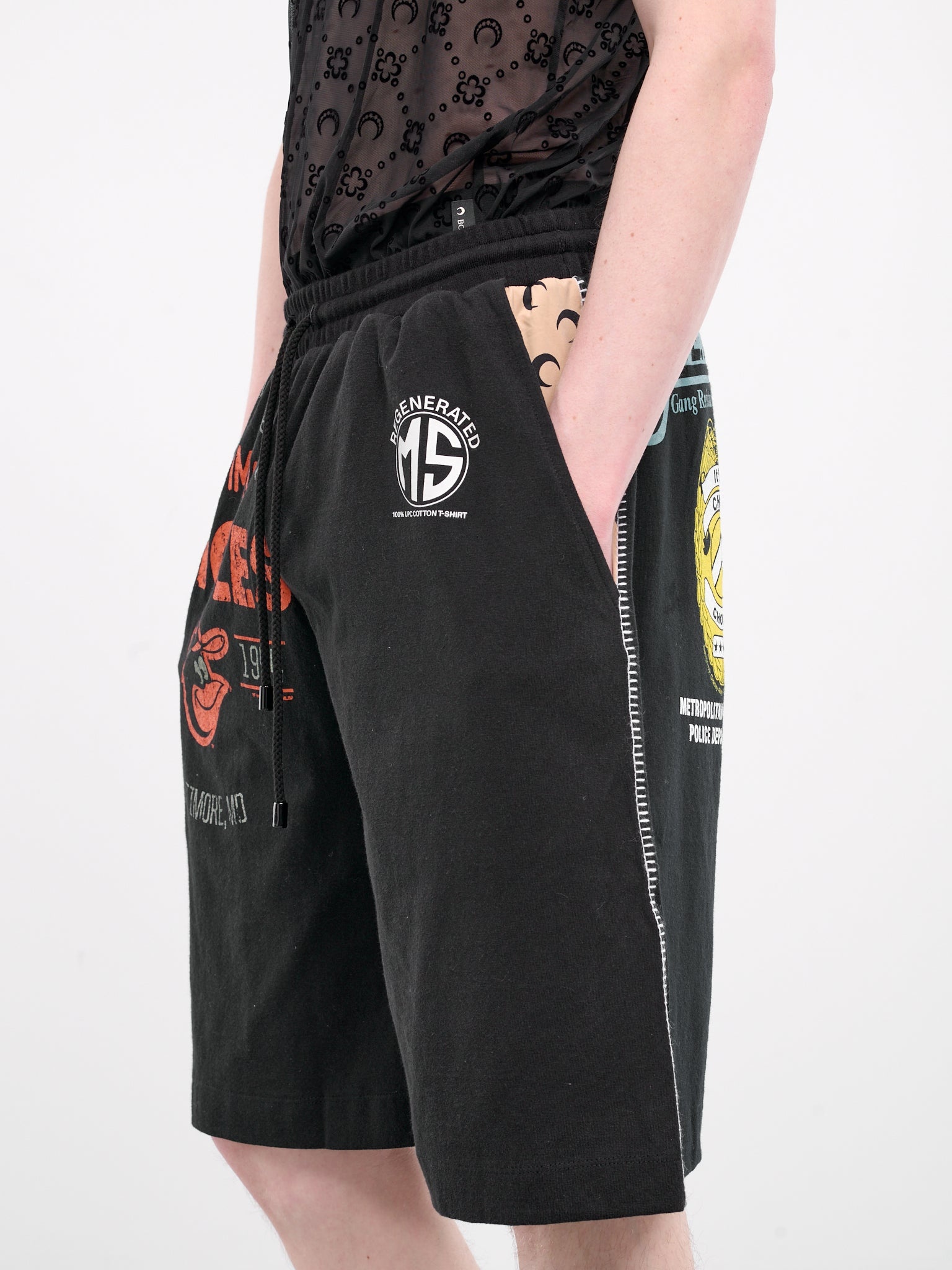 Regenerated Graphic Tee Bermudas - 4