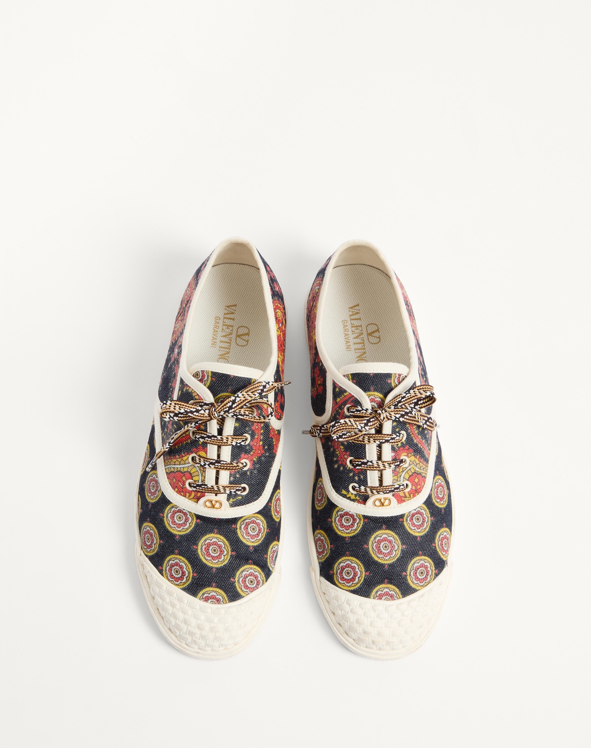 BAY BY BAY SNEAKERS IN VOYAGE IMAGINAIRE DENIM FABRIC - 4