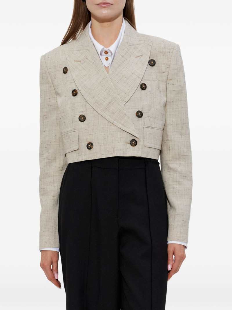 Ls Cut Off double-breasted cropped jacket 3
