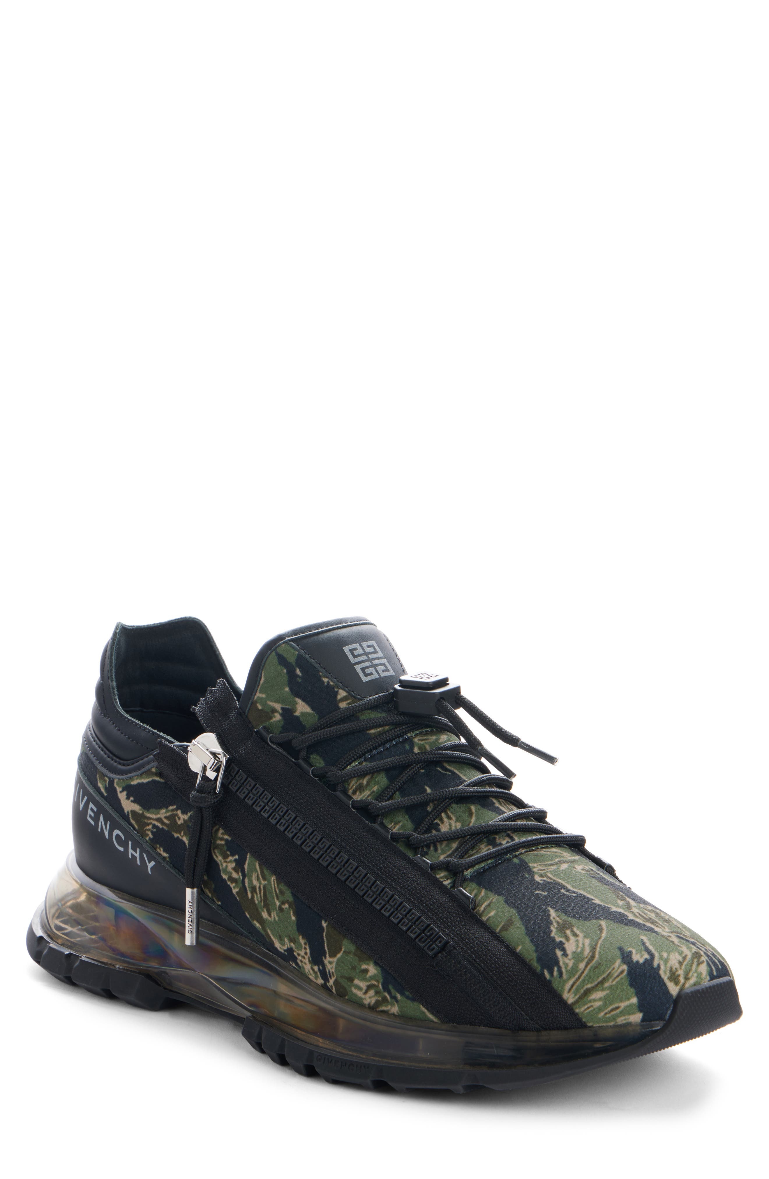 Givenchy Spectre Zip Runners Sneaker in Black/Khaki at Nordstrom - 1