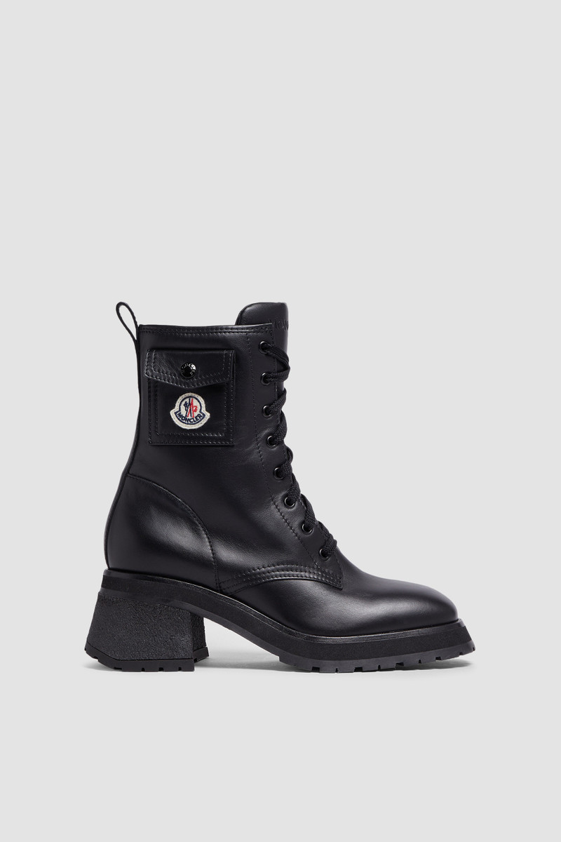 Gigi Leather Lace-Up Boots - 1