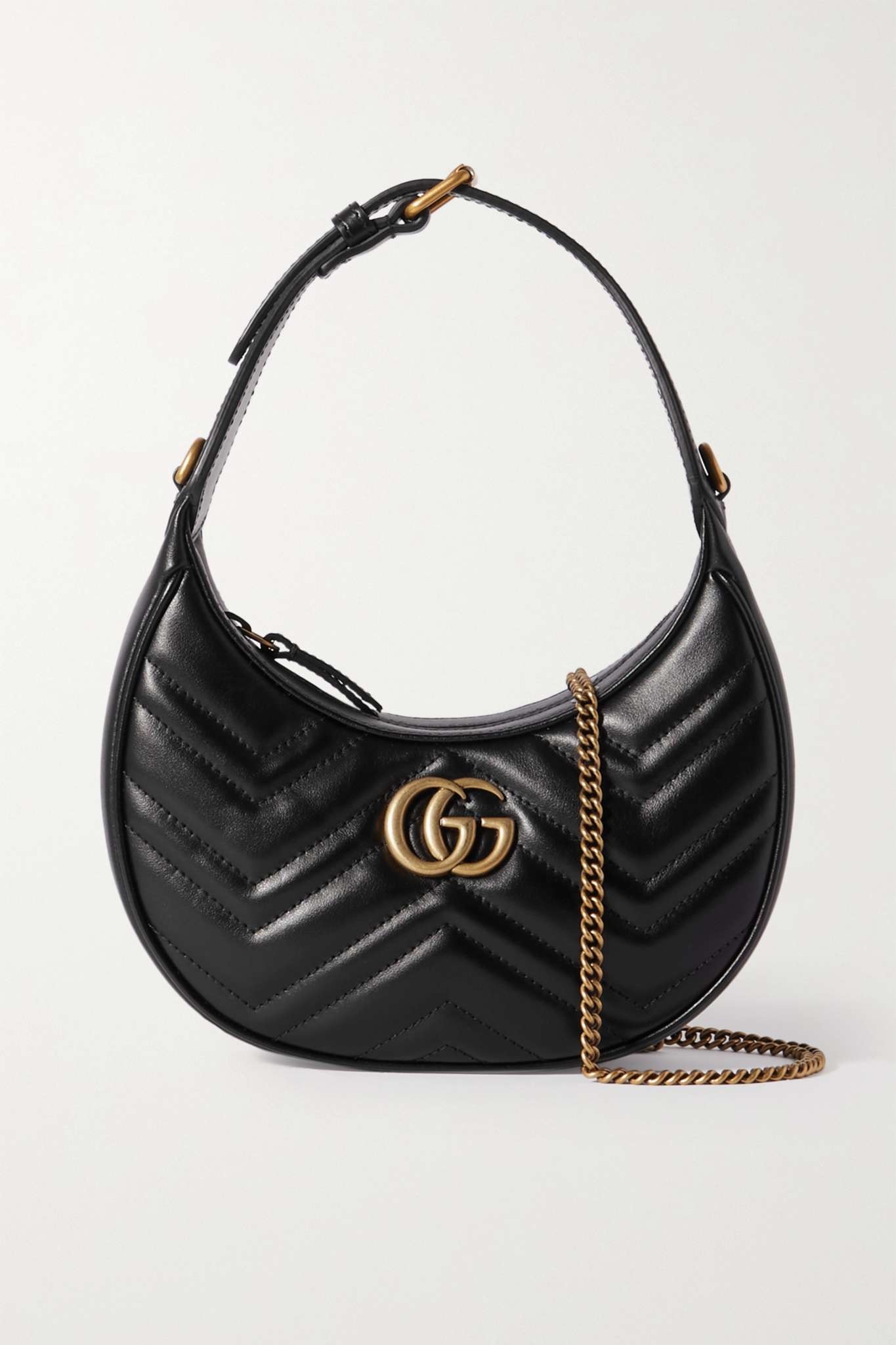 GUCCI Marmont 2.0 mini quilted leather shoulder bag netaporter REVERSIBLE