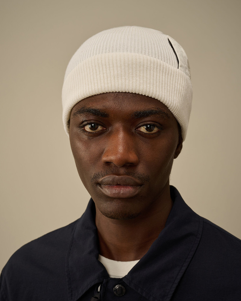 C.P. Company Extrafine Merino Wool Zip Pocket Beanie outlook