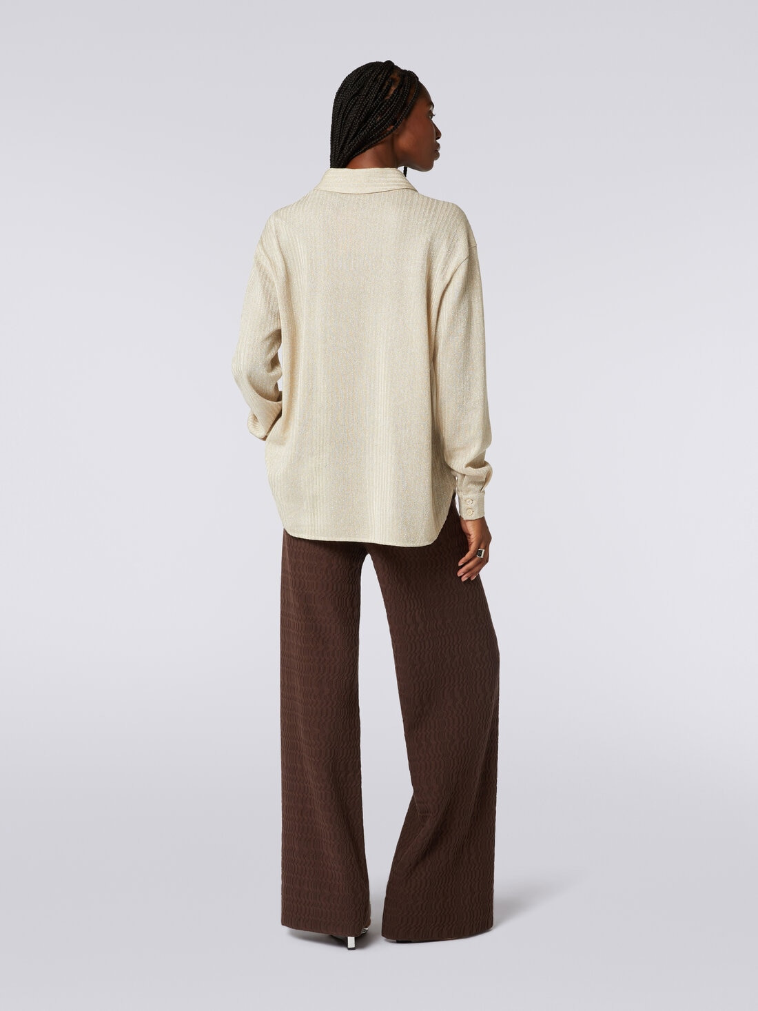 Cotton palazzo trousers - 4