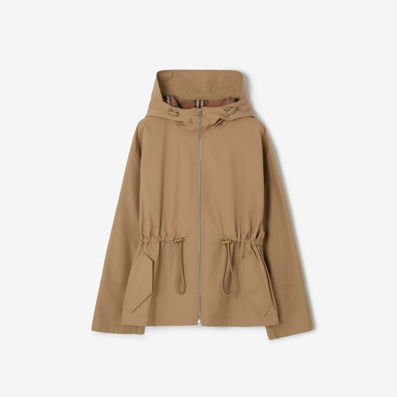 Cotton Blend Hooded Jacket 1