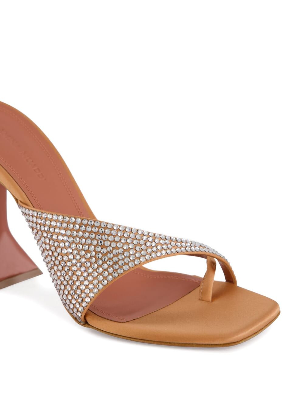 95mm crystal-embellished satin pumps - 6