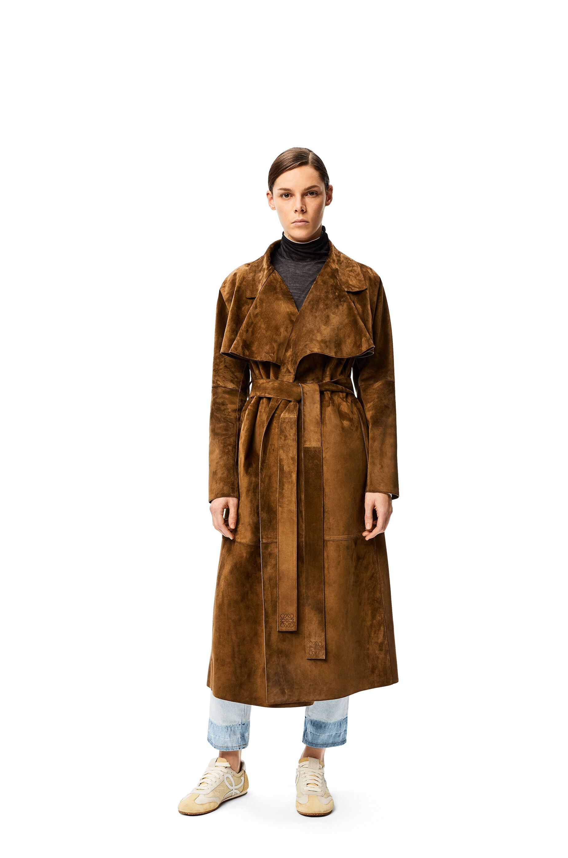 Trench coat in suede - 2