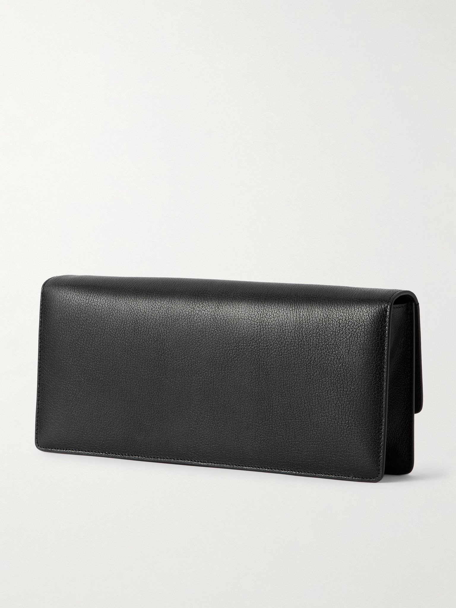 Textured-leather clutch Black - 3