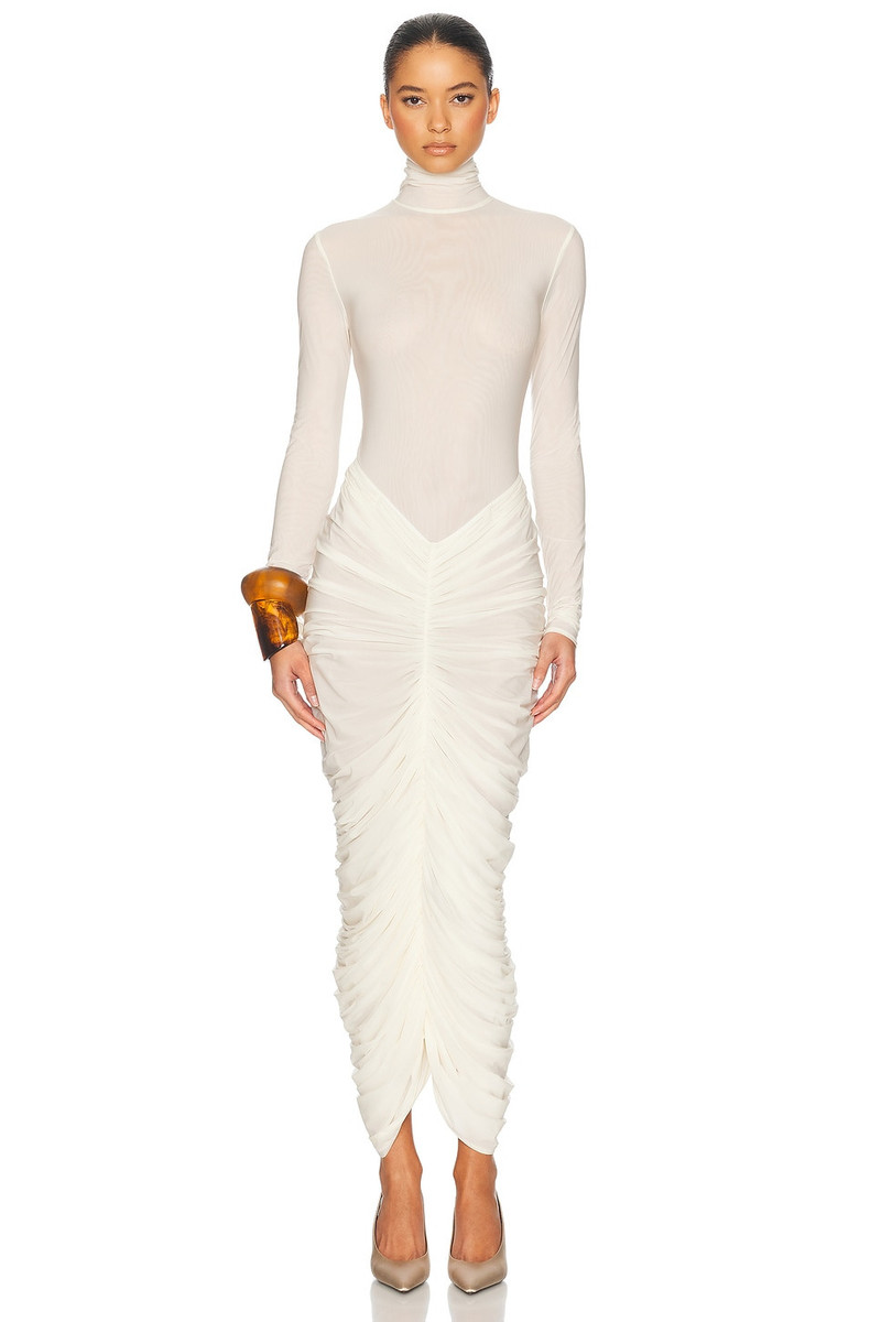 The Super Sheer Ruched Dress 1