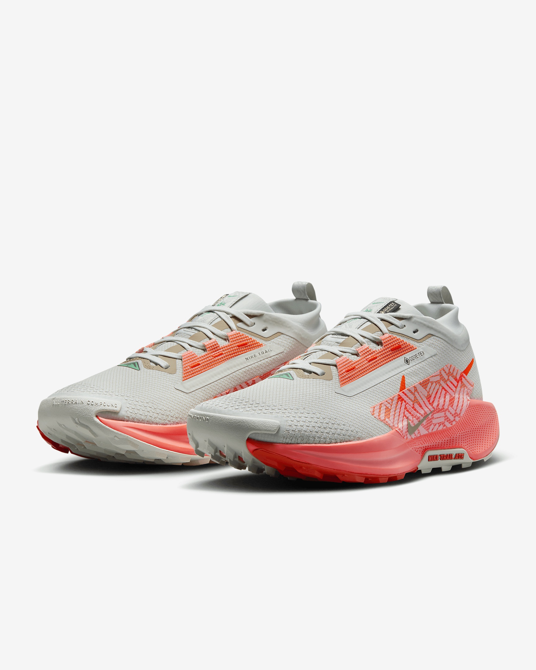 Nike Pegasus Trail 5 Gore-Te Men Running Light Silver FQ0908-004 NEW Nike Pegasus Trail 5 GTX Gore-Tex Cement Grey Men Road  main image 4