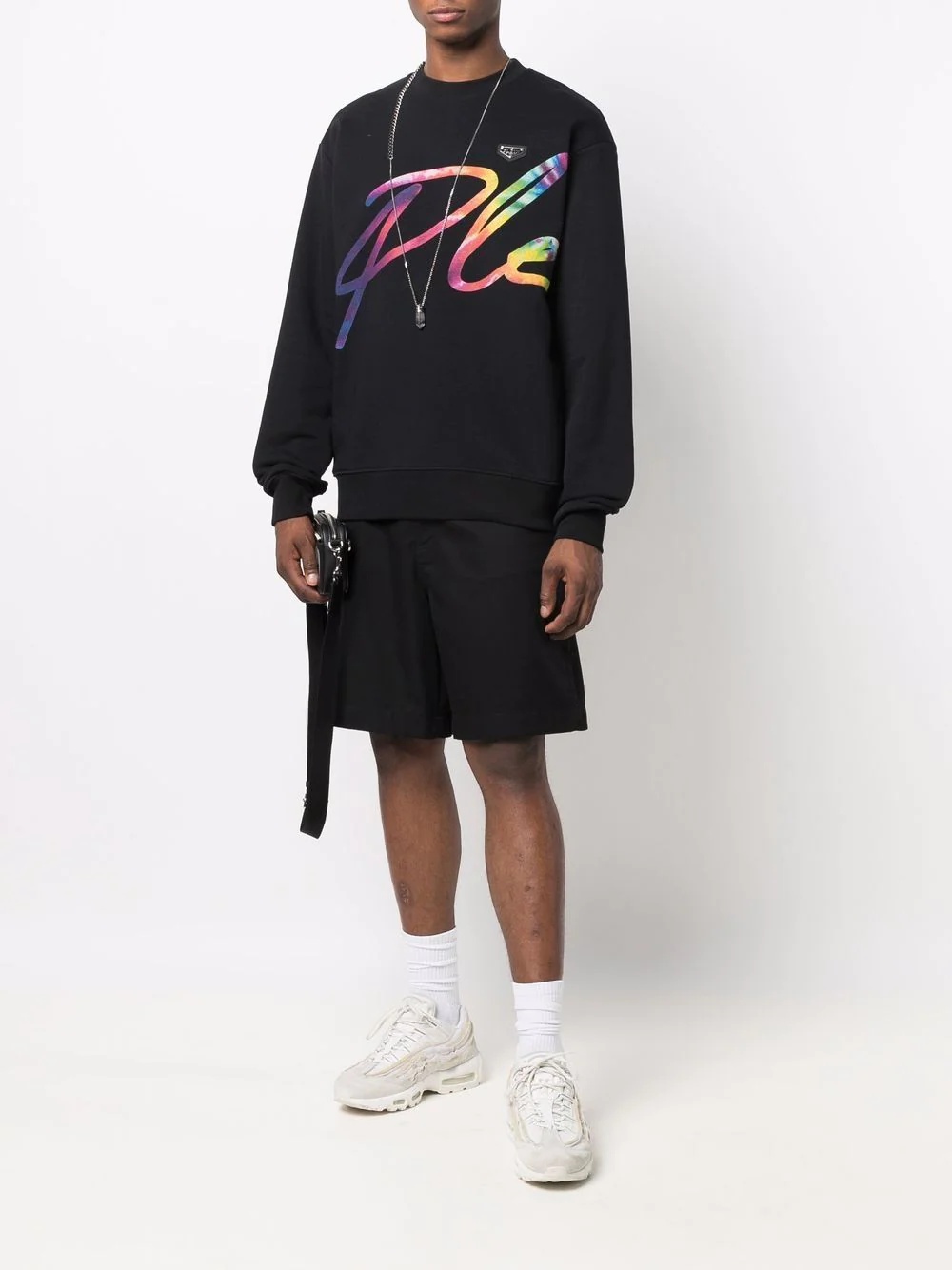 logo-print crew-neck sweatshirt - 3