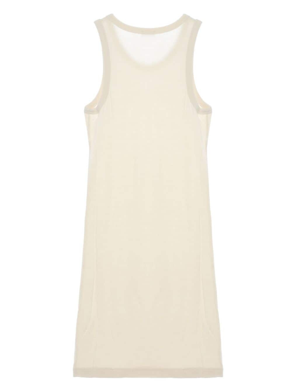fine-ribbed tank minidress - 6