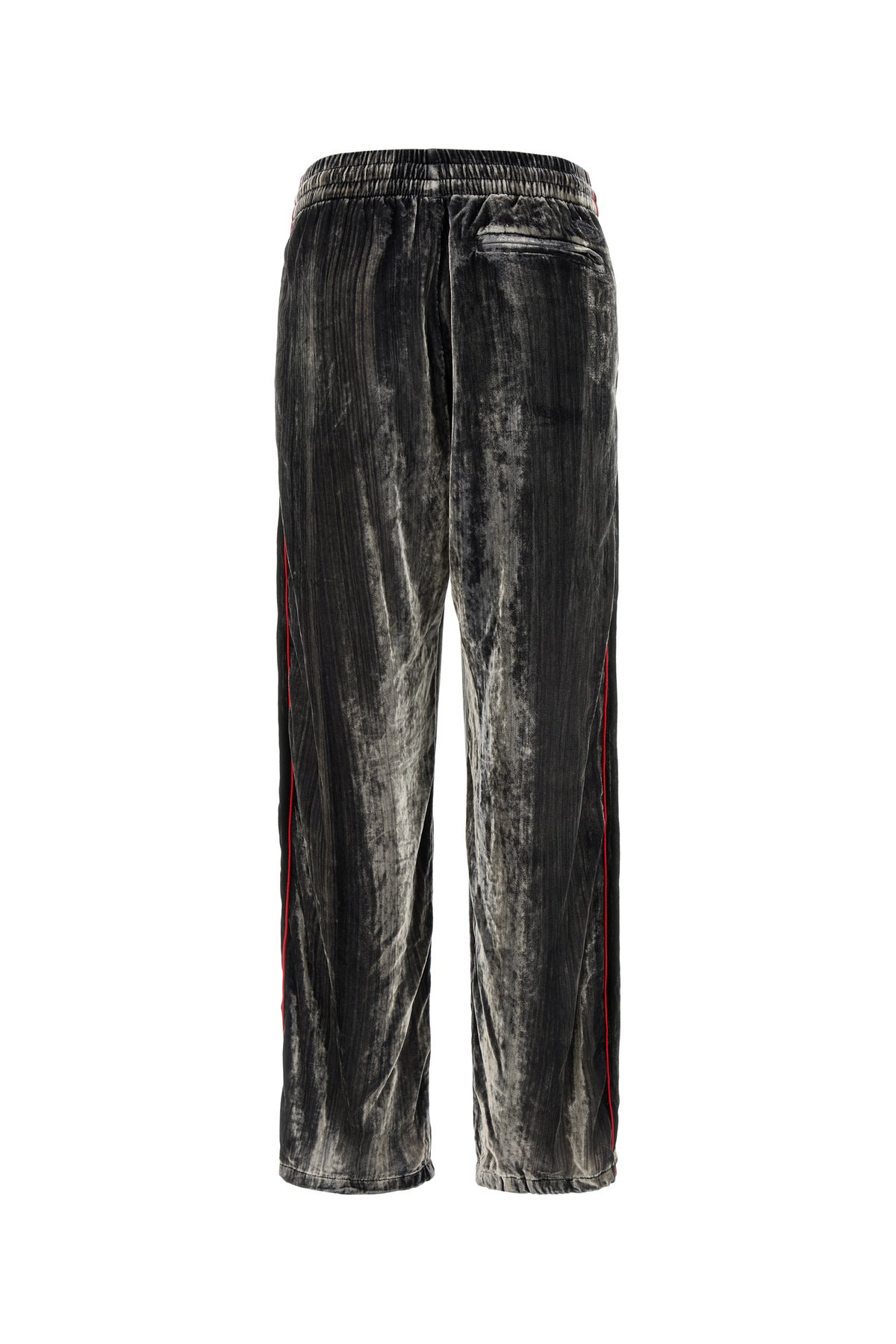 Two-tone velvet joggers - 2