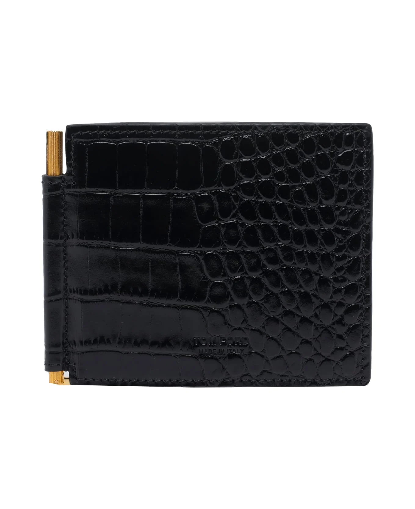 T Line Croco Clip Wallet - 1