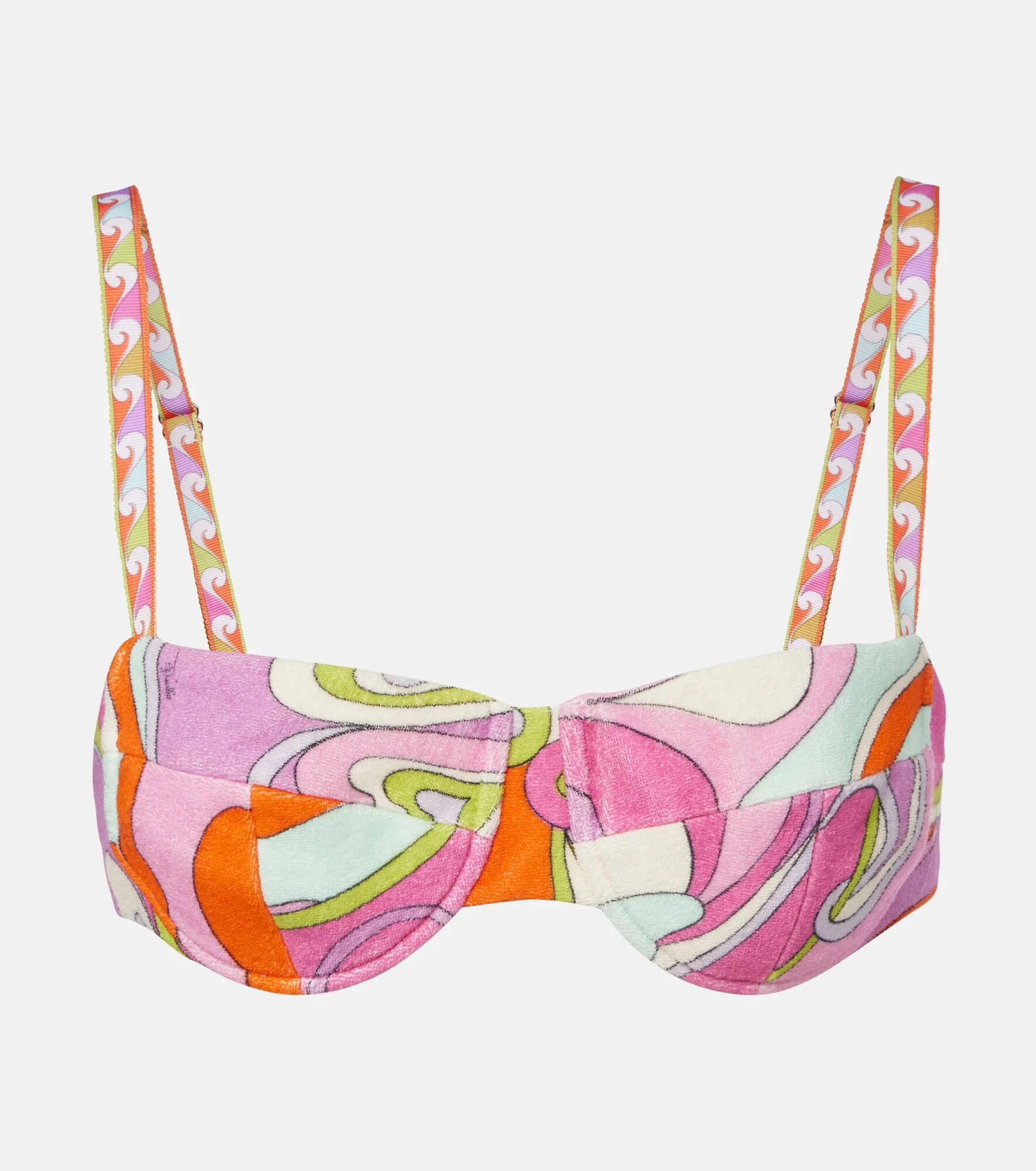 Orchidee cotton terry bikini top - 1