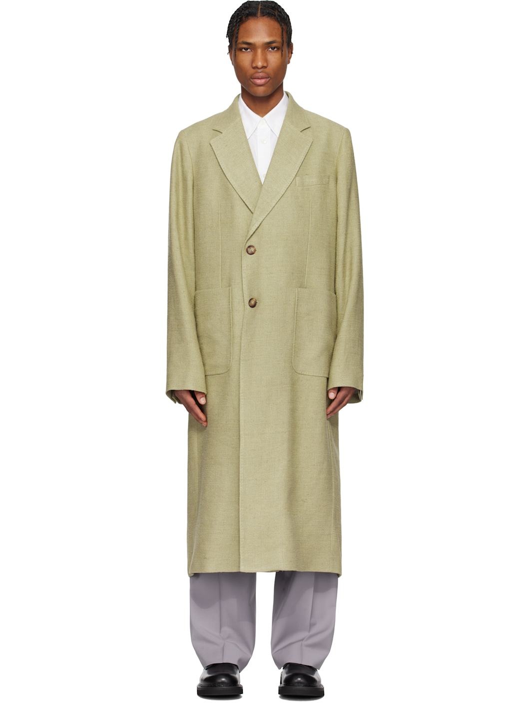 Beige Robe Coat - 1