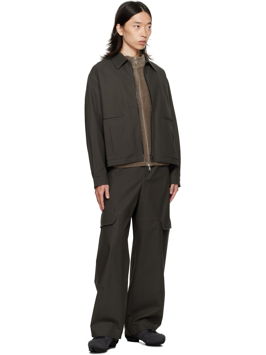 Gray Index Cargo Pants - 4