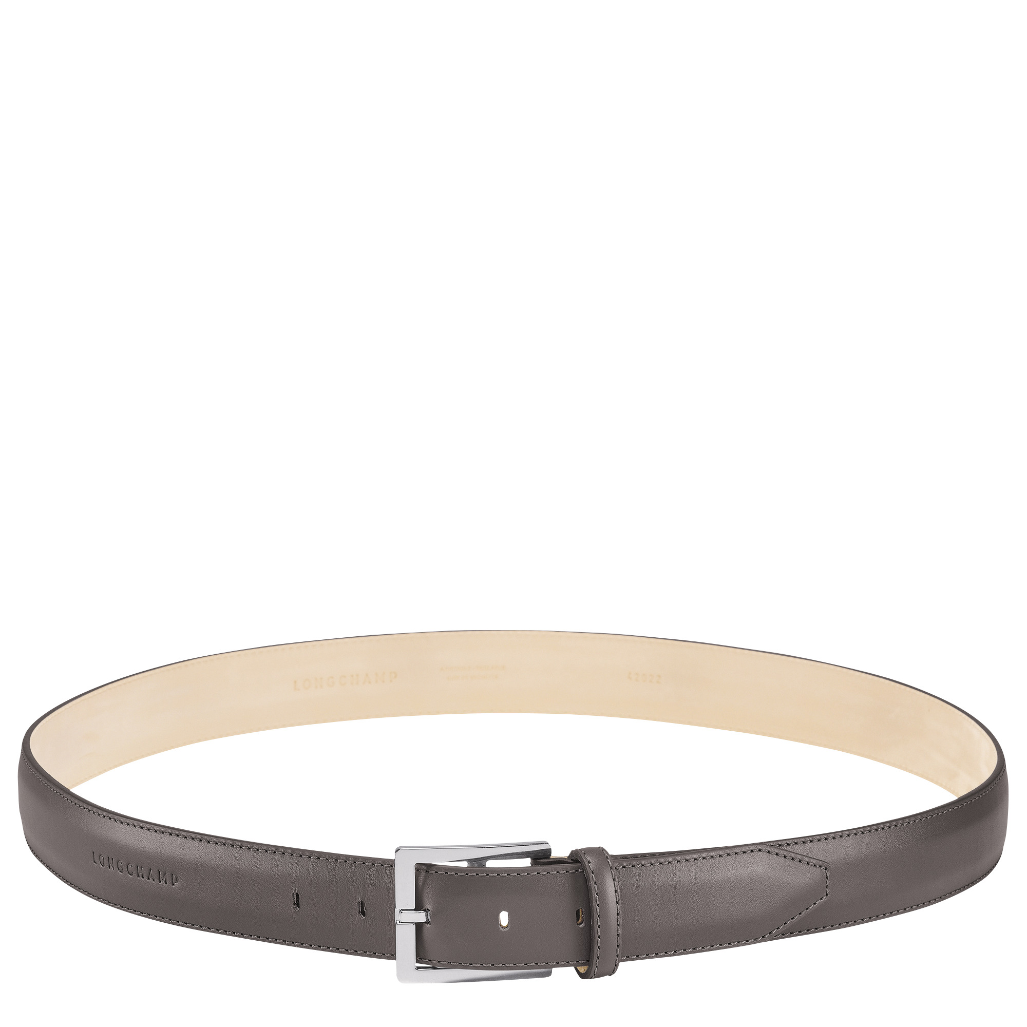 Végétal Men's belt Grey - Leather - 1