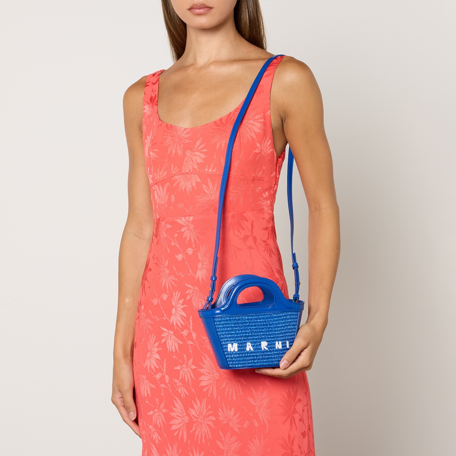 Marni Tropicalia Micro Faux Raffia and Leather Bag - 2