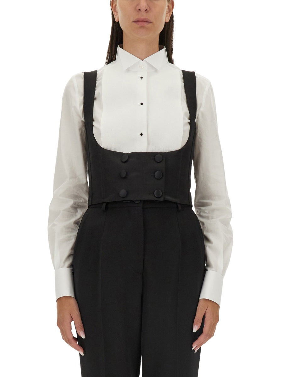 Dolce & Gabbana Women Double-Breasted Tuxedo Vest - 1