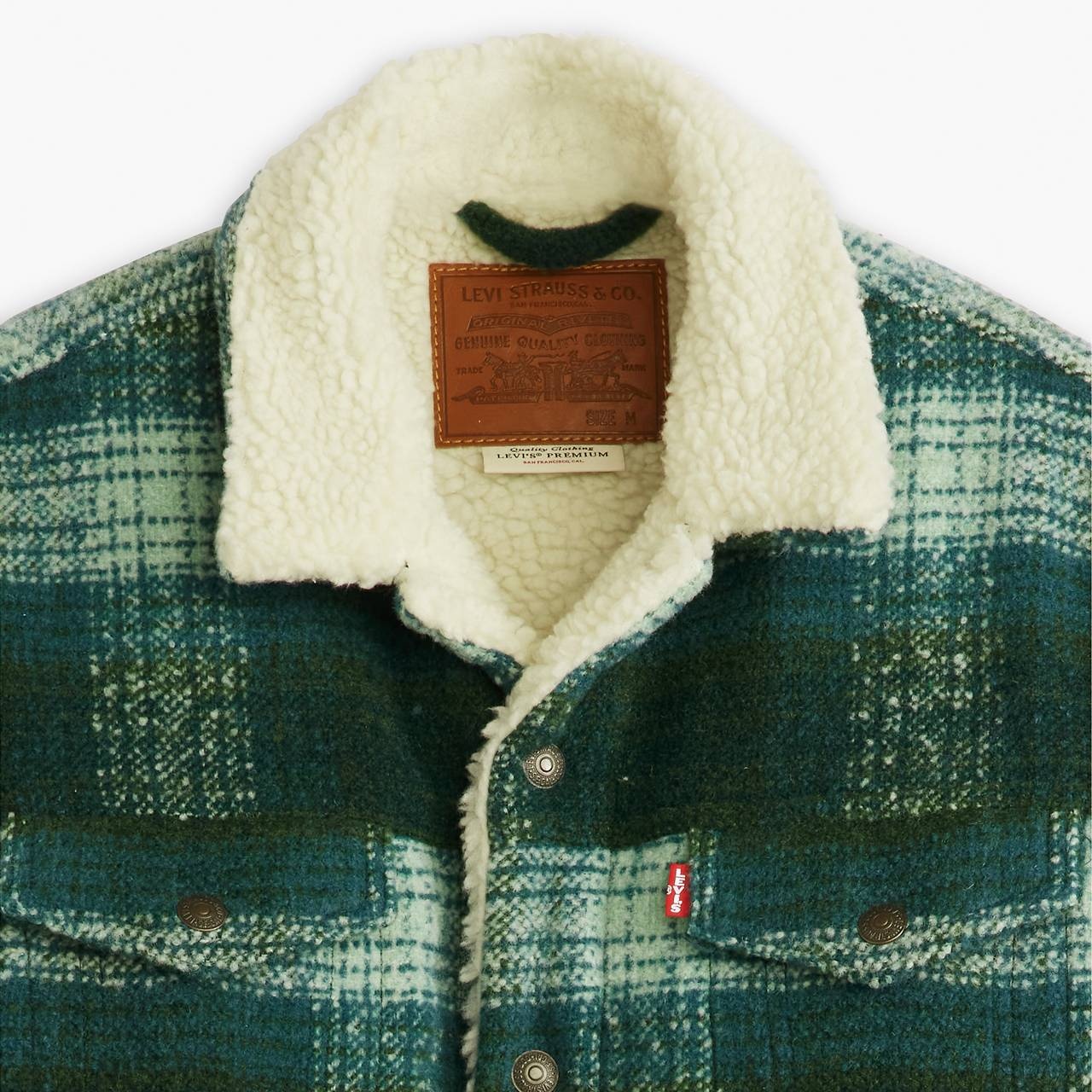 PLAID TYPE III SHERPA TRUCKER JACKET - 6