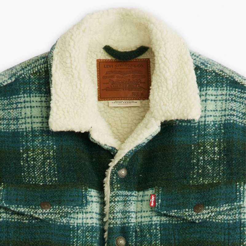 PLAID TYPE III SHERPA TRUCKER JACKET 6