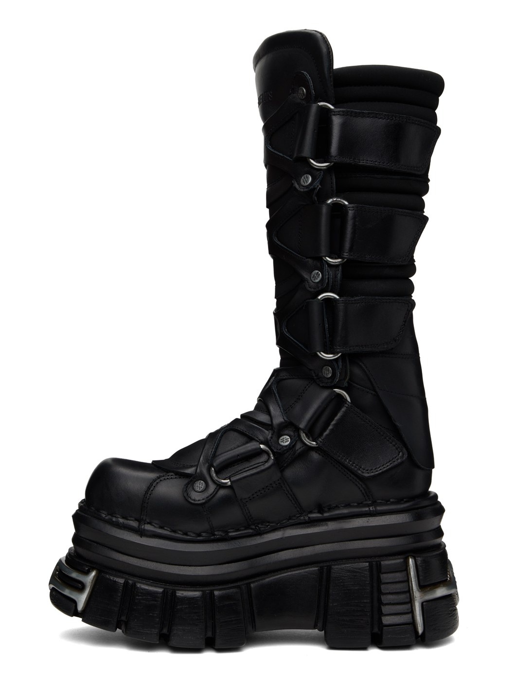 Black New Rock Edition Tower Boots - 3