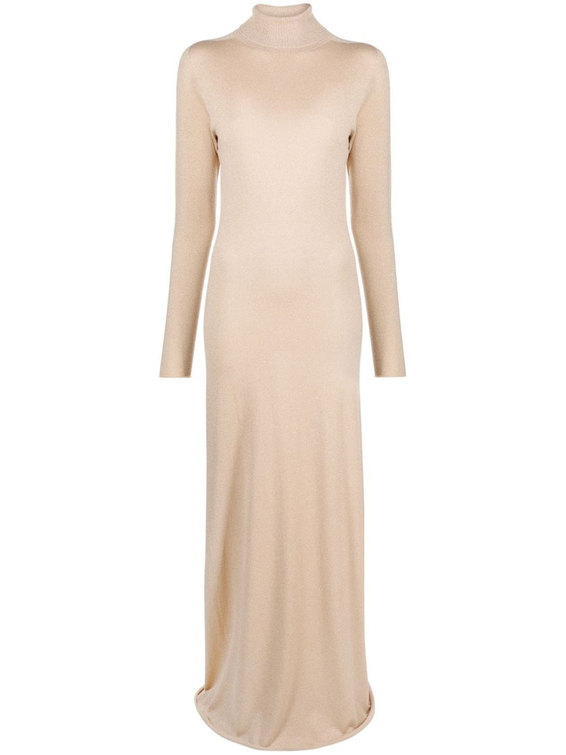 long-sleeve knitted maxi dress 1
