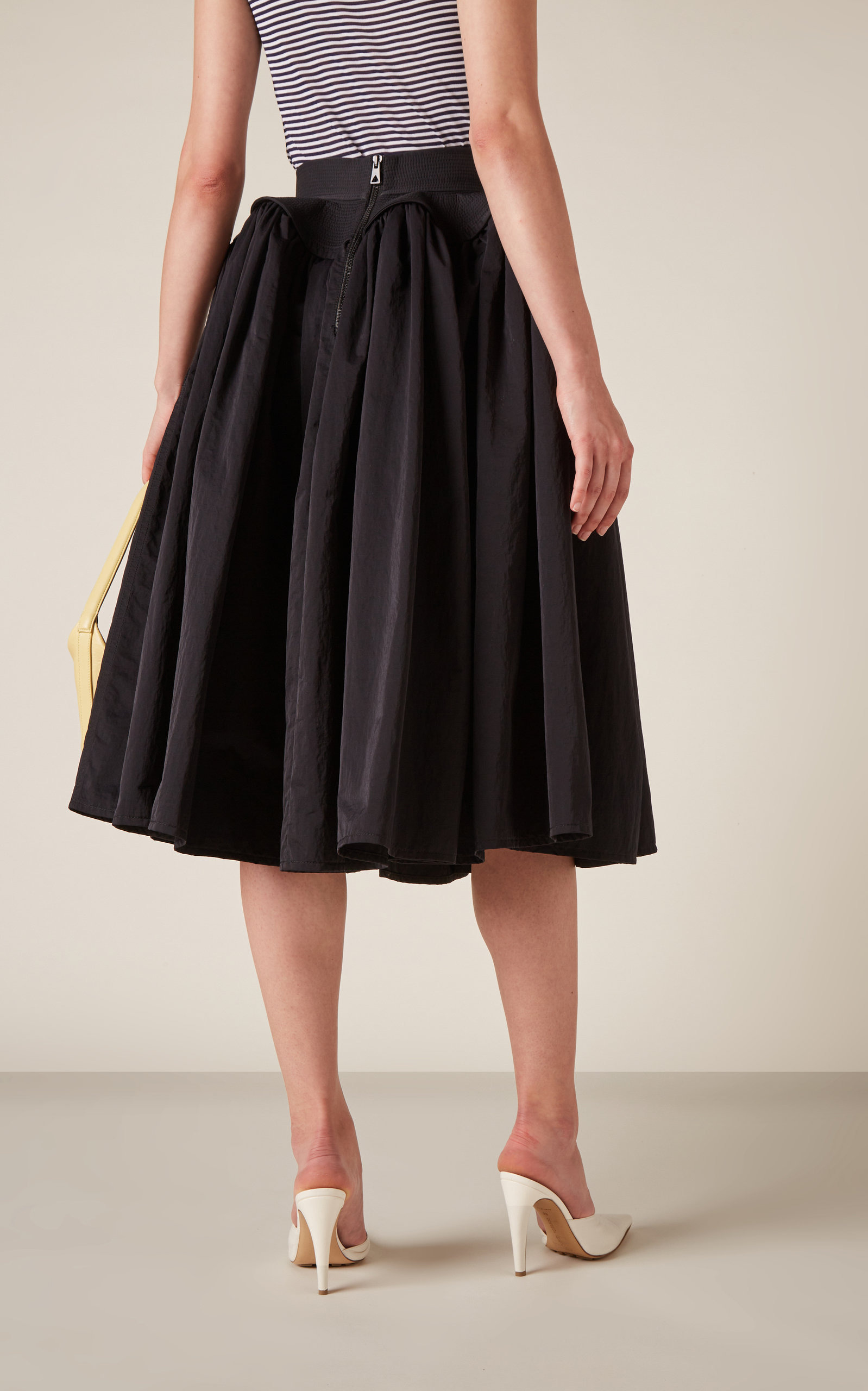 Tech Nylon Midi Skirt black - 4