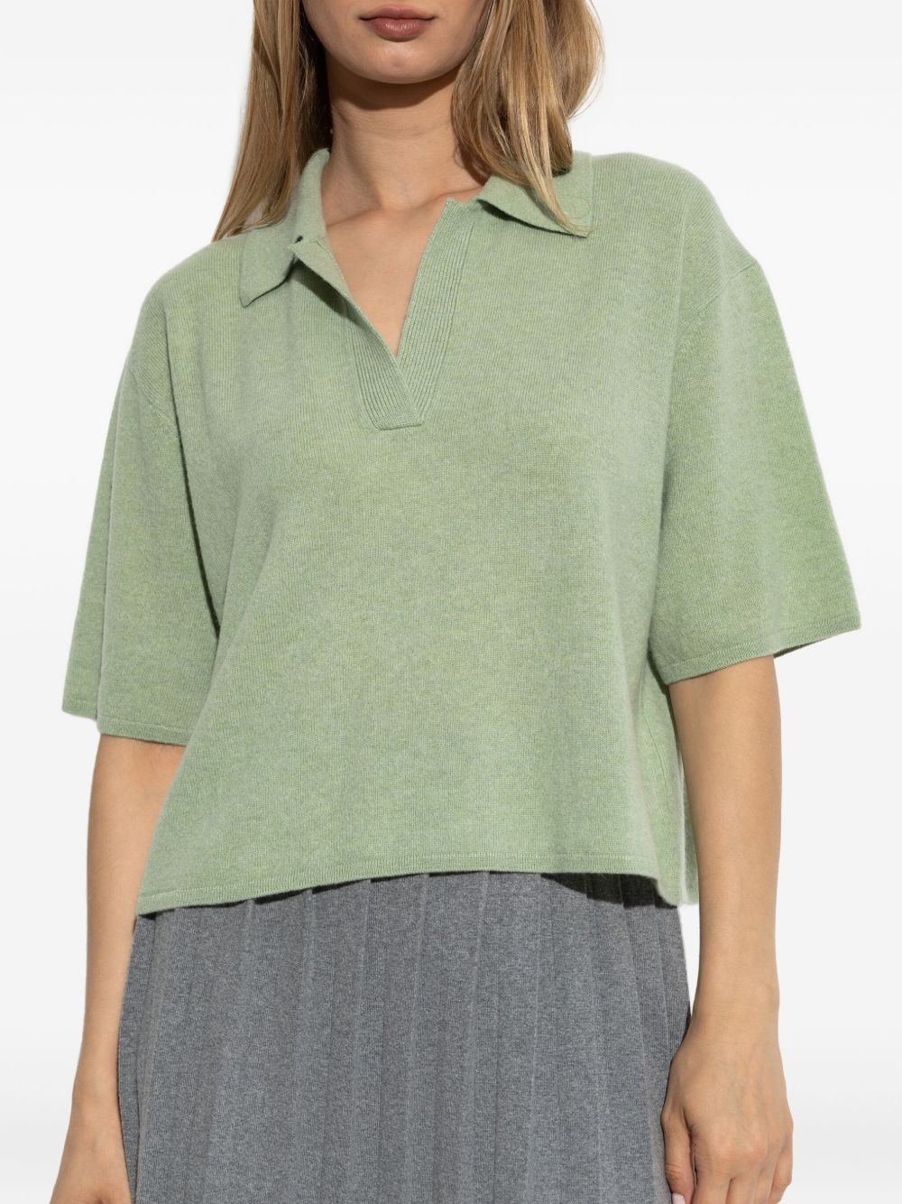 polo-collar short-sleeve T-shirt - 3