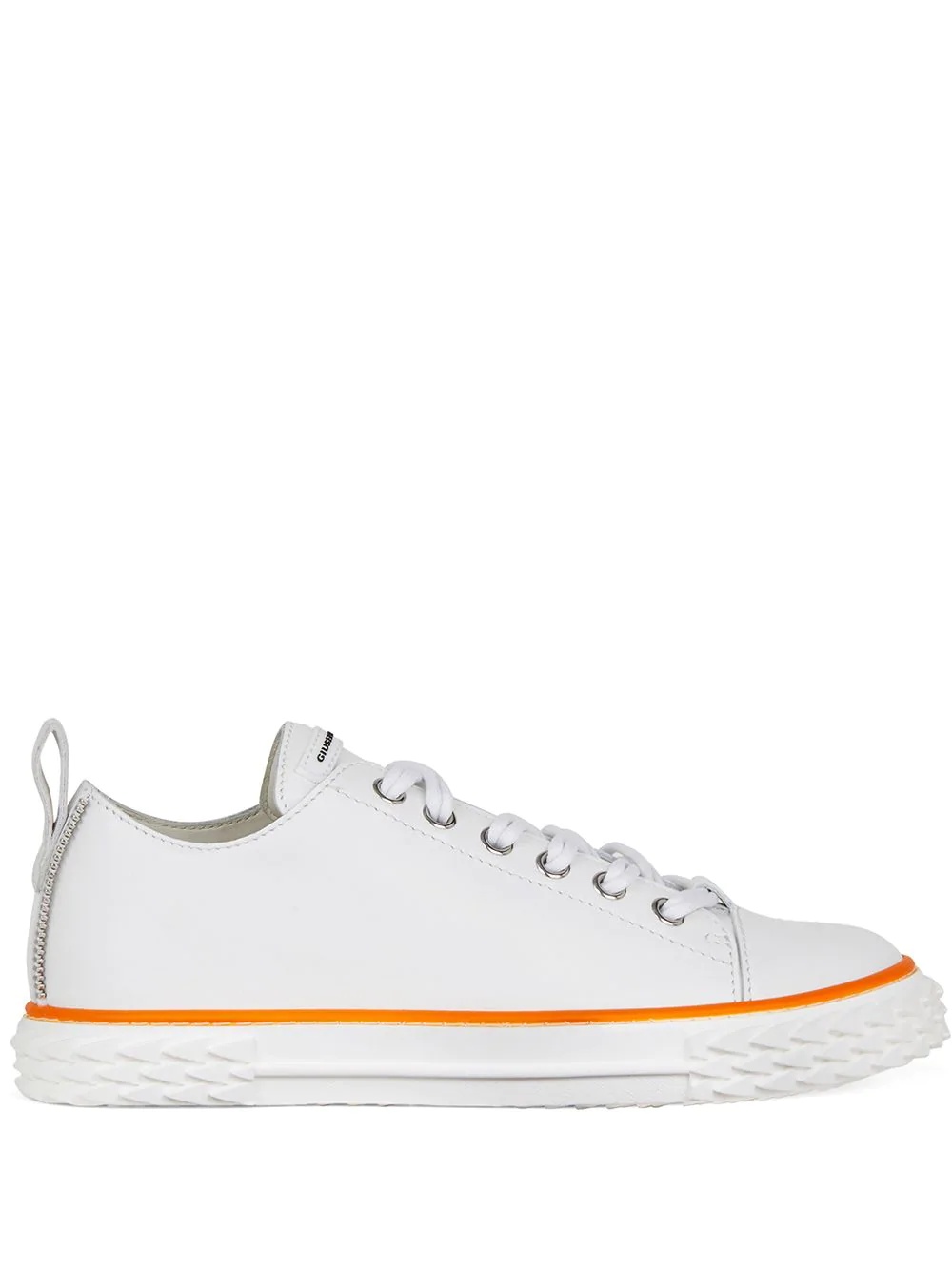 Blabber contrast-trimmed leather sneakers - 1