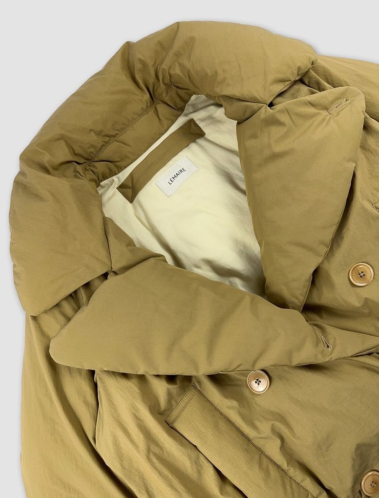 Lemaire｜DOWN JACKETS (PUFFER CABAN (OW1034 LF1156 649)) Buy Lemaire Puffer Caban Jacket 'Ochre Khaki' - OW1034