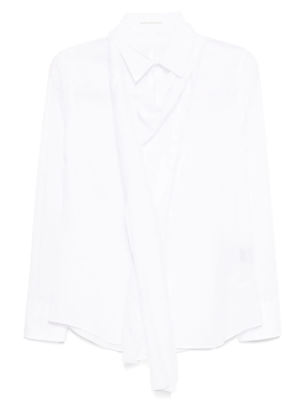 scarf-detail shirt - 1