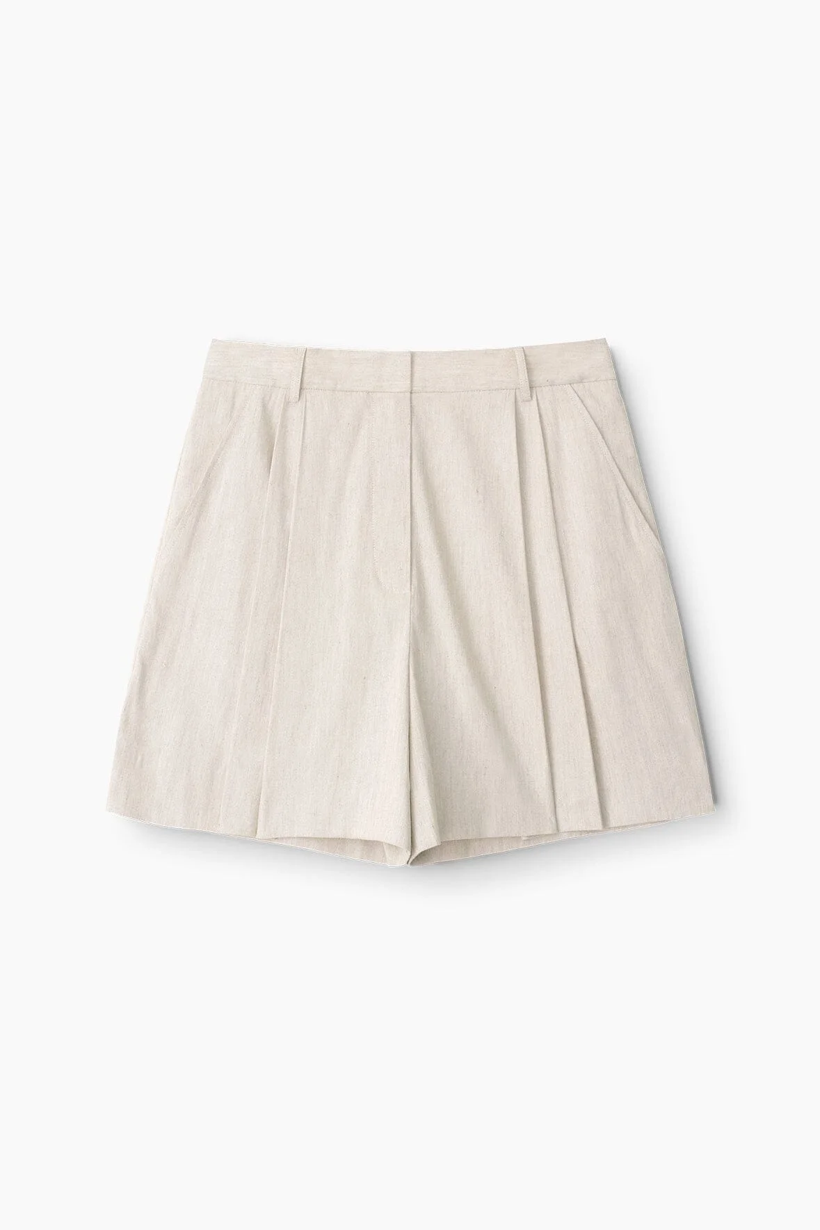 STAUD CRUZ LINEN SHORT NATURAL - 1