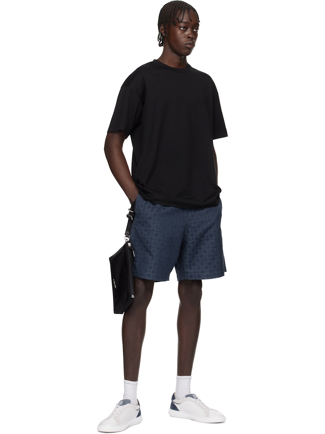 Navy 'GIVENCHY' T-shirt - 4